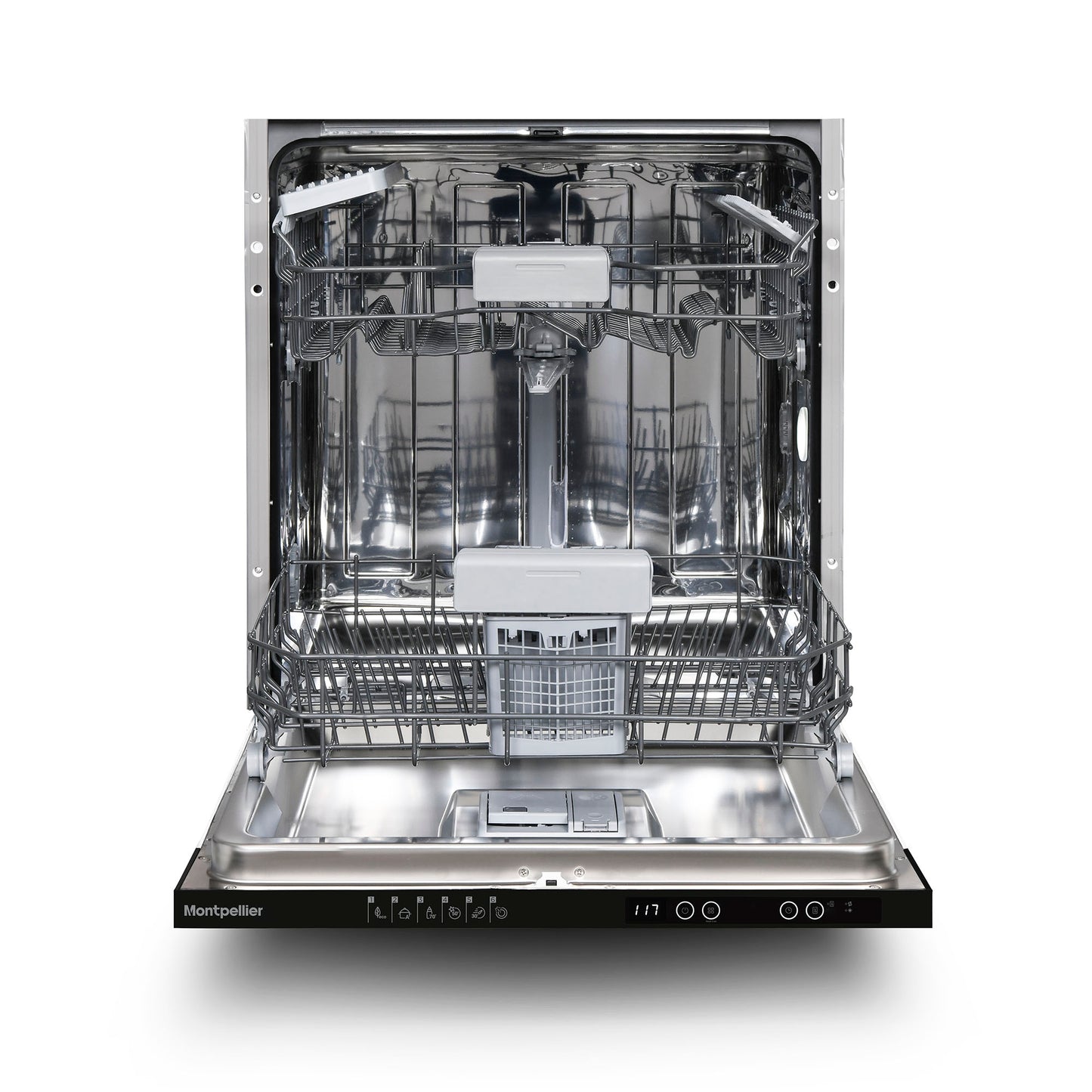 White Smoke Montpellier MDWBID6064 Fullsize 60cm Integrated Dishwasher