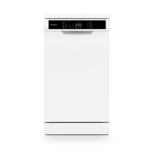 Montpellier MDWD1064W Freestanding Slimline Dishwasher 10 Place Settings - White