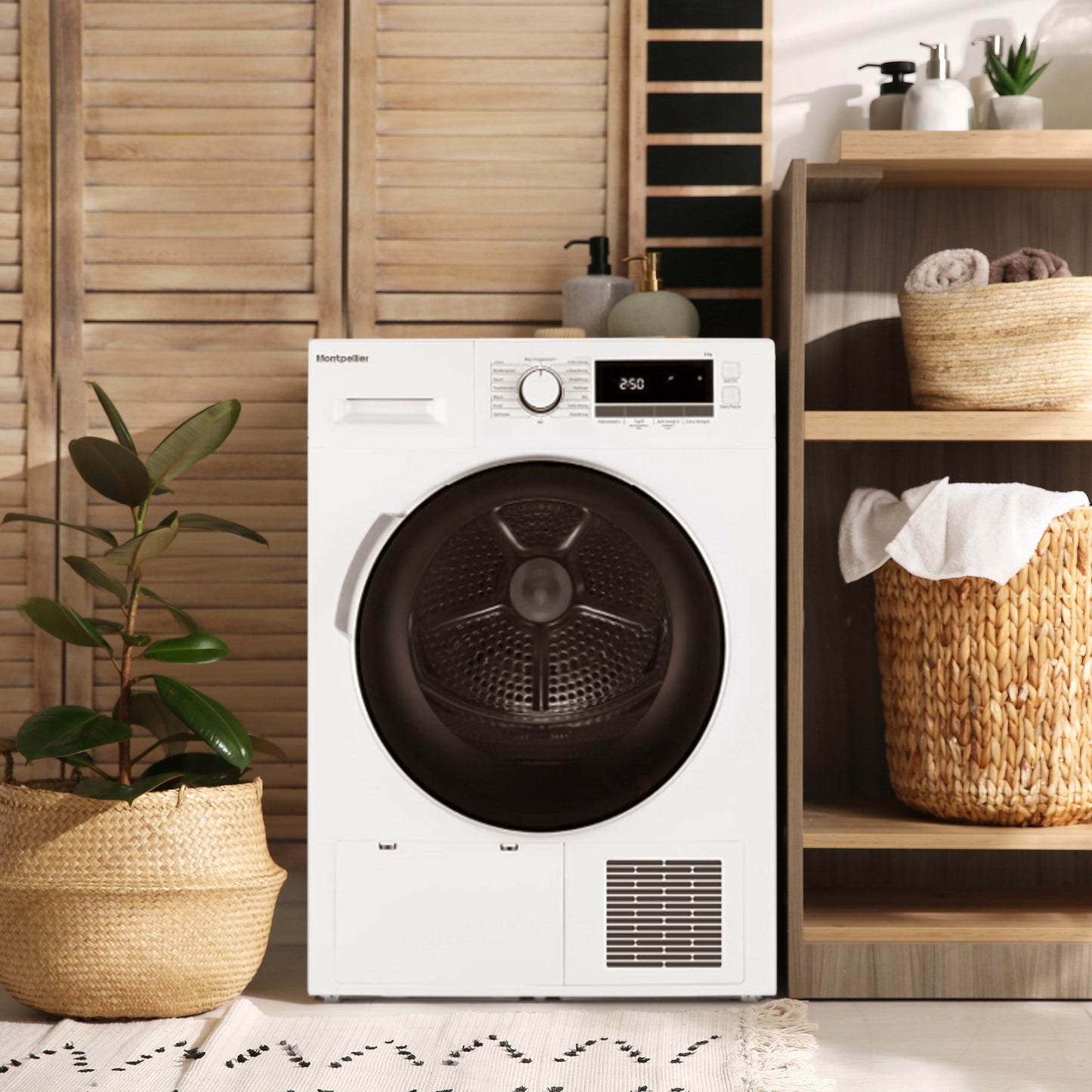 Montpellier MHP8SDW 8kg Heat Pump Tumble Dryer - White