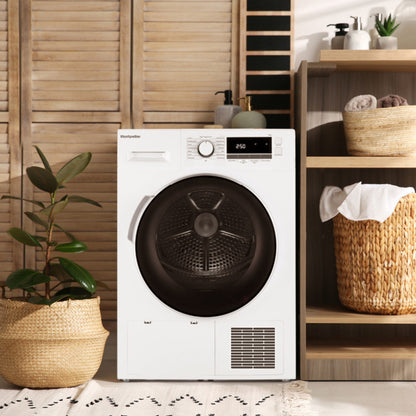 Montpellier MHP8SDW 8kg Heat Pump Tumble Dryer - White