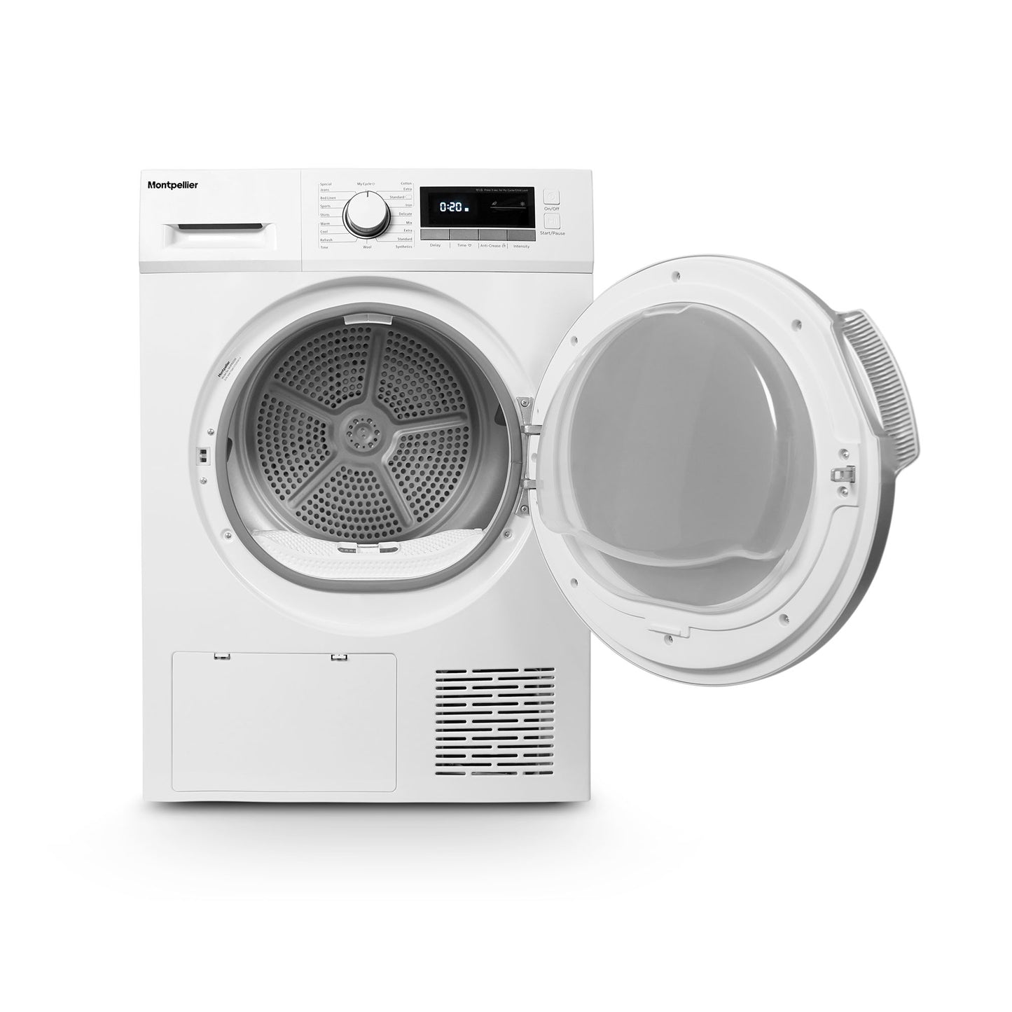 Montpellier MHP8SDW 8kg Heat Pump Tumble Dryer - White