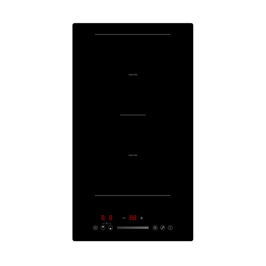 Black Montpellier MINH29 ‘Plug and Play’ 29cm Induction Domino Hob