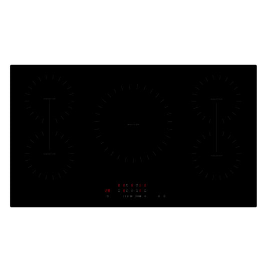 Montpellier MINH90 90cm 5 Zone Induction Hob - Black