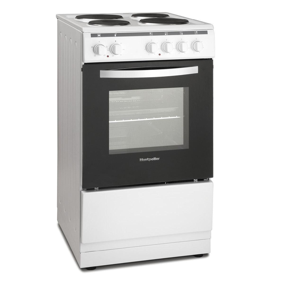Montpellier MSE46W 50cm Freestanding Electric Cooker - White
