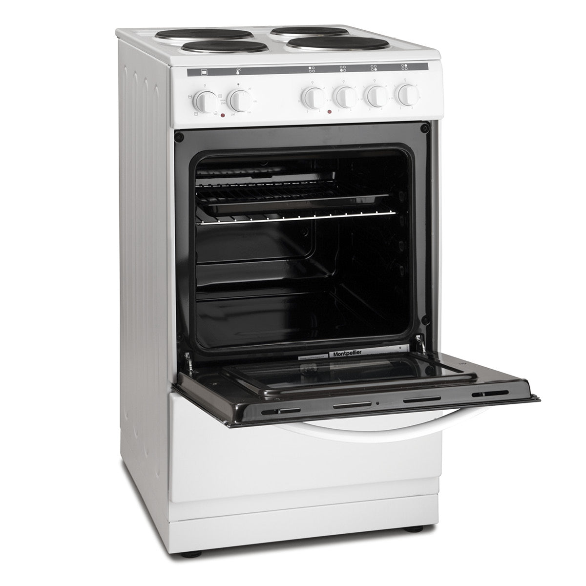 Montpellier MSE46W 50cm Freestanding Electric Cooker - White