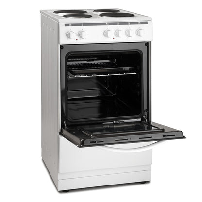 Montpellier MSE46W 50cm Freestanding Electric Cooker - White