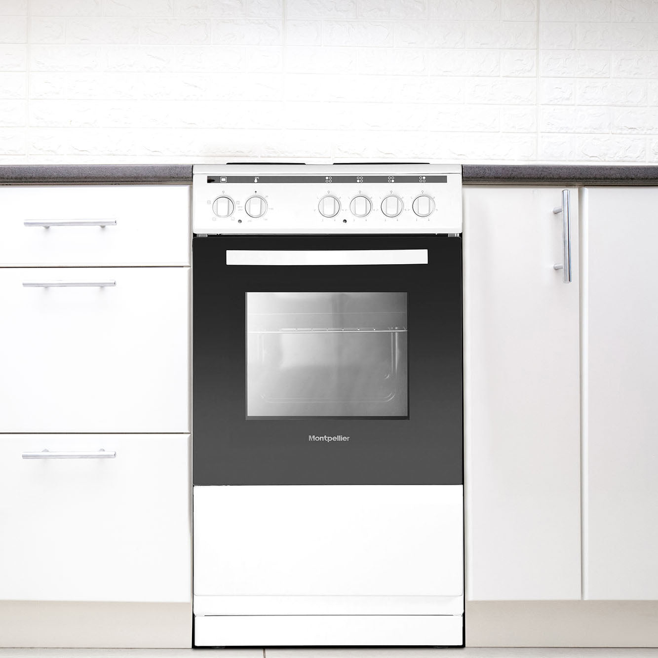 Montpellier MSE46W 50cm Freestanding Electric Cooker - White