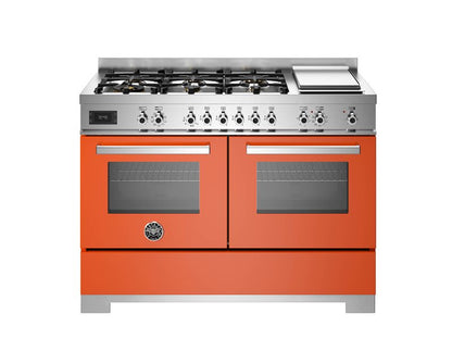 Rangemaster Professional+ PRO126G2EART2 120cm Dual Fuel Range Cooker - Black with Chrome Trim