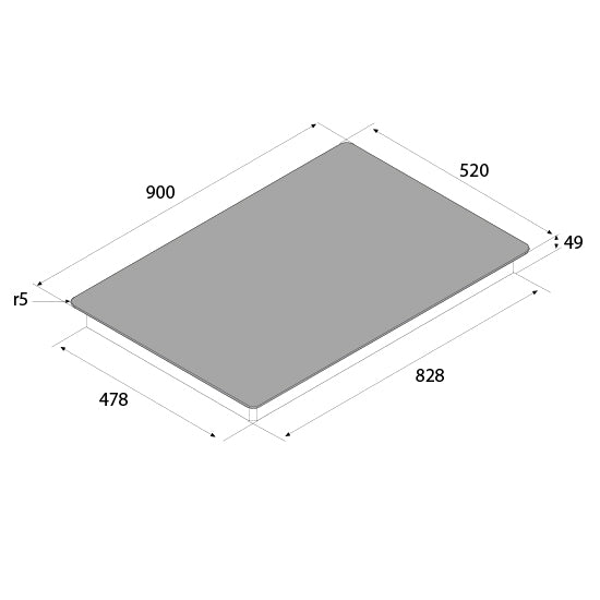 White Smoke Aiforce Plus 90cm Induction Hob with 5 Zones Touch slider controls Black Glass Finish