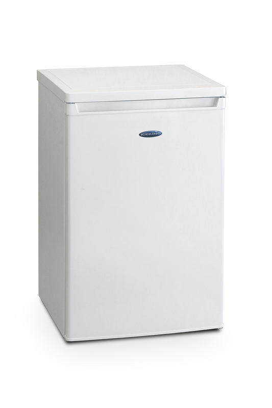 White freezer on a white background