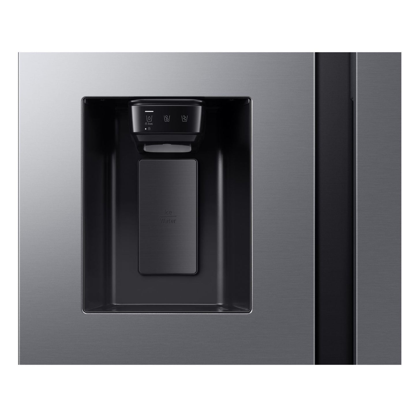 Dim Gray Samsung Series 6 640 Litre Side-By-Side American Fridge Freezer - Silver