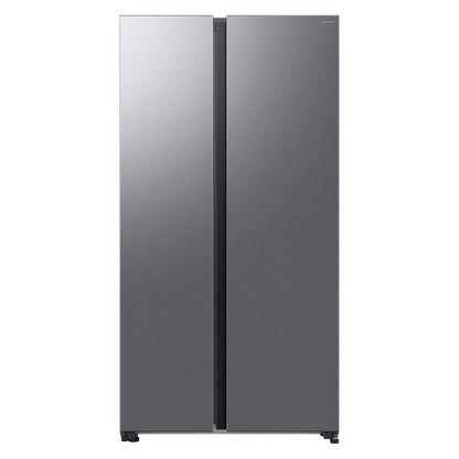Dim Gray Samsung Series 6 659 Litre Side-By-Side American Fridge Freezer - Silver