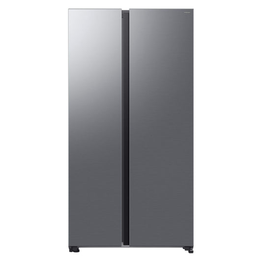 Dim Gray Samsung Series 6 659 Litre Side-By-Side American Fridge Freezer - Silver