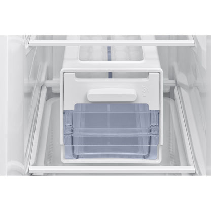 Light Gray Samsung Series 6 659 Litre Side-By-Side American Fridge Freezer - Silver