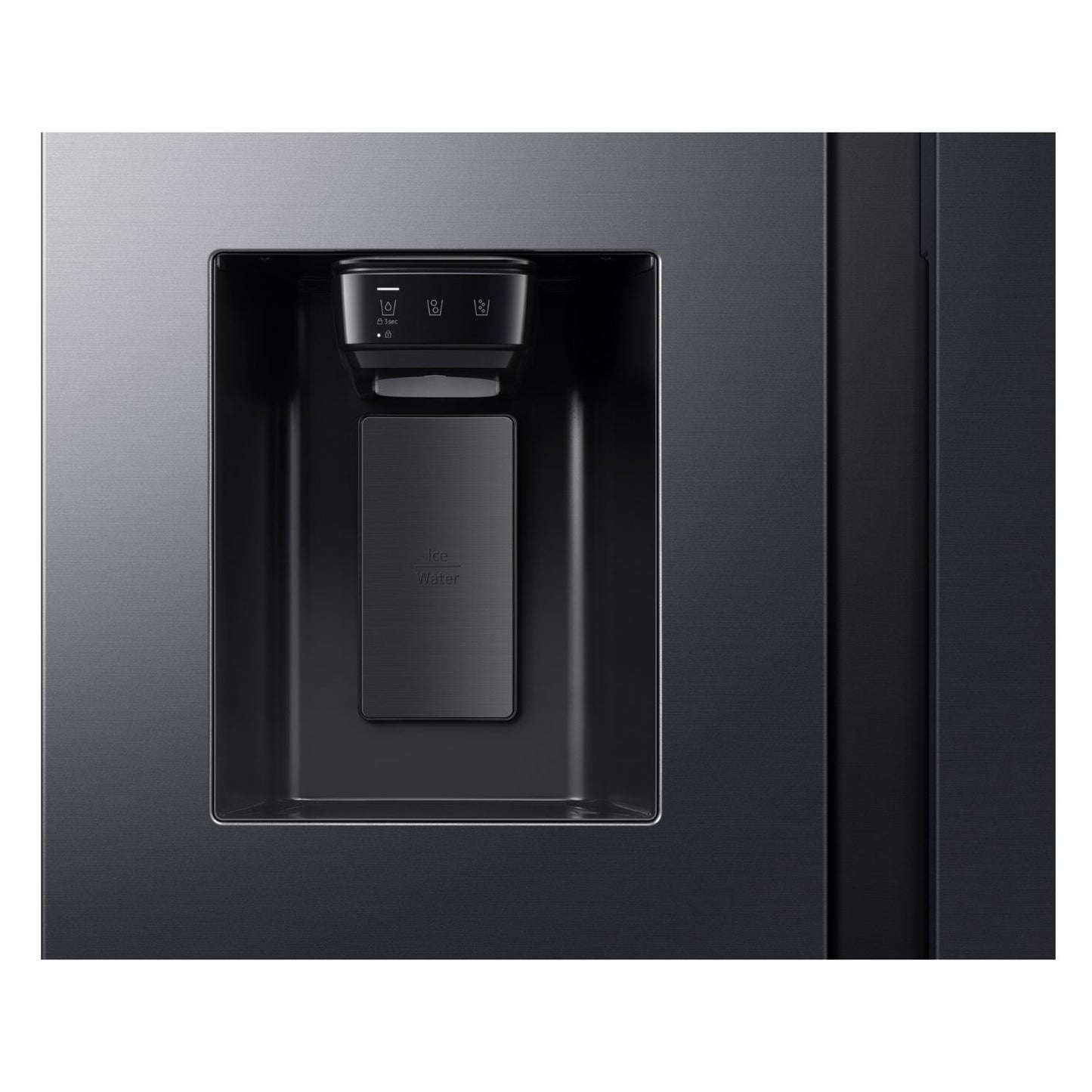 Dark Slate Gray Samsung Series 7 634 Litre Side-By-Side American Fridge Freezer - Black