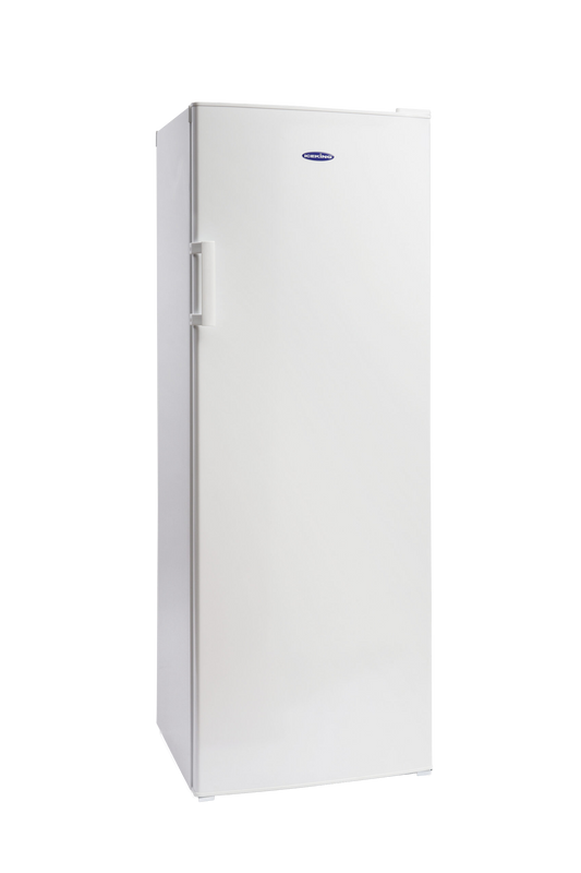 White refrigerator on a white background