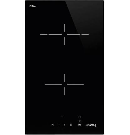 SMEG SE232TD1 30cm 2-Zone Ceramic Domino Hob Black Glass
