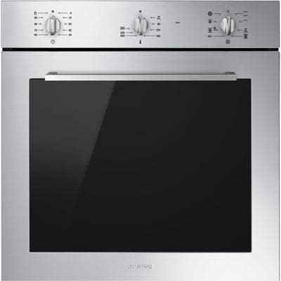 Smeg Cucina 60cm Built-In Multifunction Single Oven - Stainless Steel