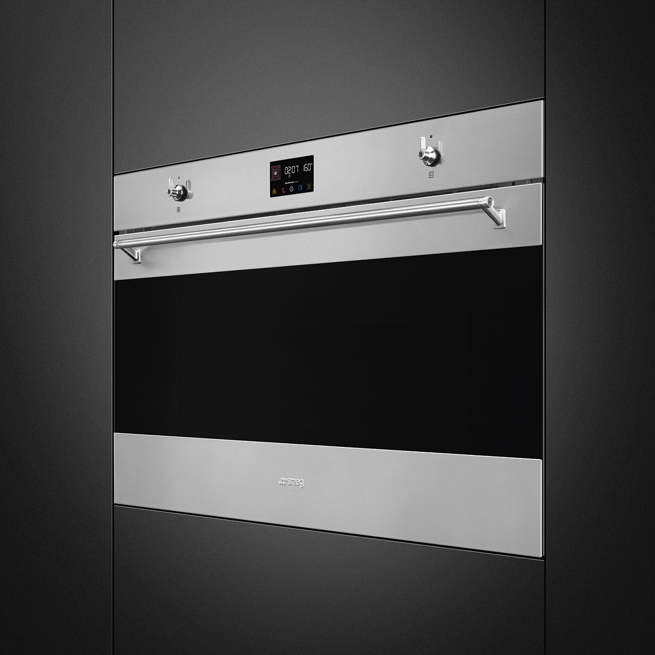 Smeg 90cm Statement Kitchen Bundle — Pyrolytic Oven, Induction Hob & Angled Hood