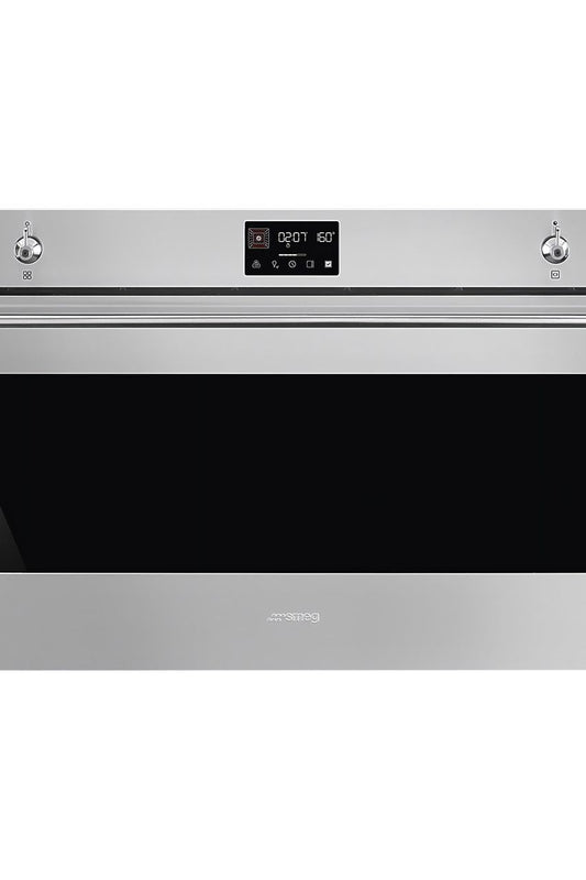 Black SMEG Classic Single Oven, Multifunction, 900 mm