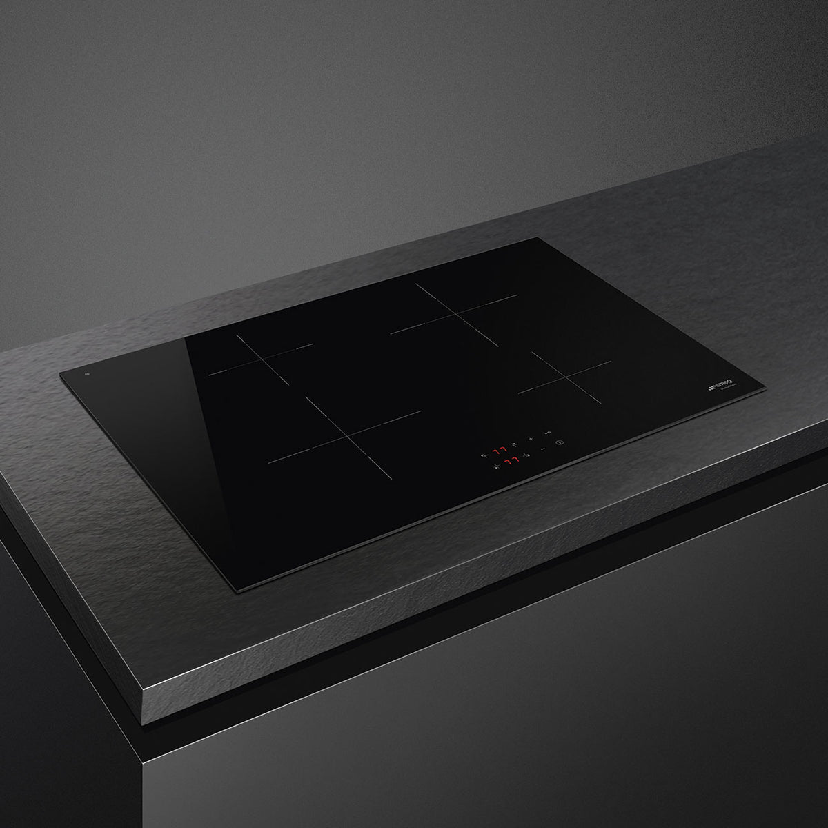 Smeg Classic 75cm Four Zone Induction Hob - Black Glass - Core Appliances