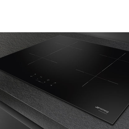 Smeg Classic 60cm Four Zone Induction Hob - Black Glass - Core Appliances