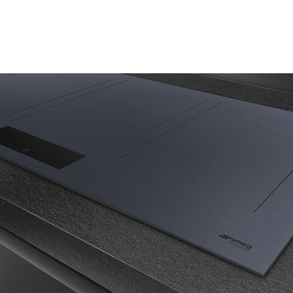Smeg Linea 90cm Five Zone Induction Hob - Neptune Grey Glass - Core Appliances