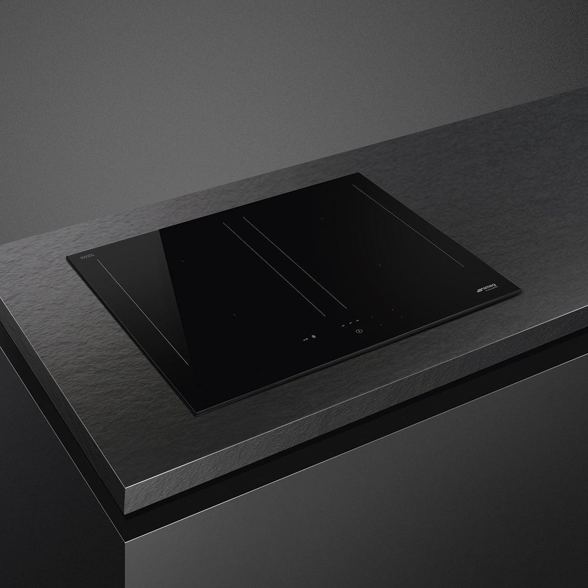 Smeg Classic 60cm Four Zone Induction Hob with Slider Controls - Black Glass - Core Appliances