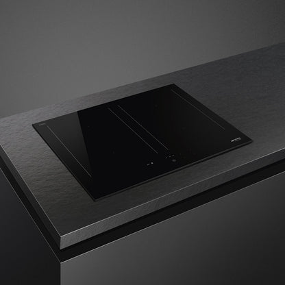 Smeg Classic 60cm Four Zone Induction Hob with Slider Controls - Black Glass - Core Appliances