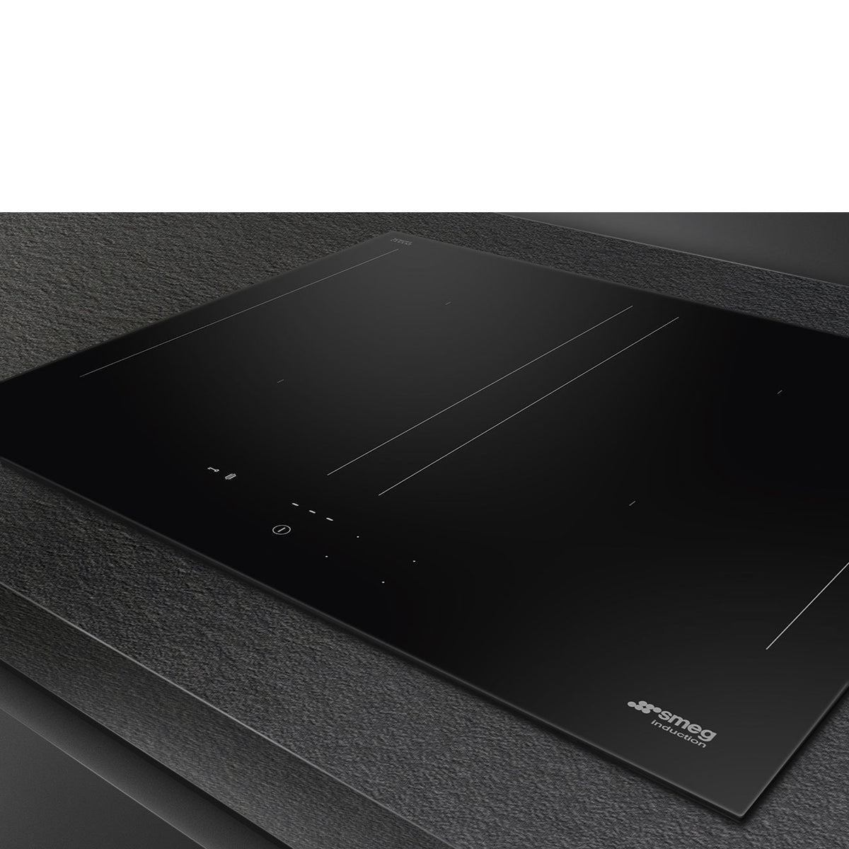 Smeg Classic 60cm Four Zone Induction Hob with Slider Controls - Black Glass - Core Appliances