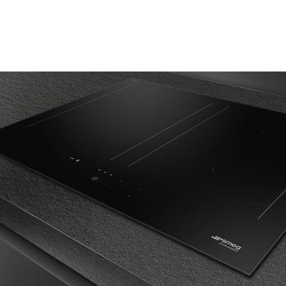 Smeg Classic 60cm Four Zone Induction Hob with Slider Controls - Black Glass - Core Appliances