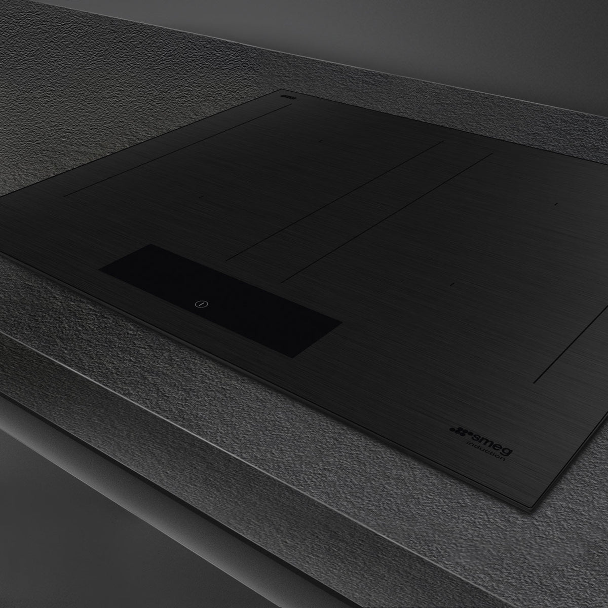 Smeg SIM3644MB 60cm Induction Hob with Built-In Auto-Vent 2.0 Extractor – Matt Black Glass - Core Appliances