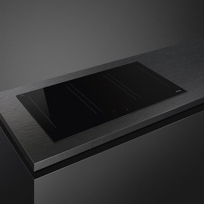 Smeg Classic 90cm Five Zone Induction Hob with Slider Controls - Black Glass