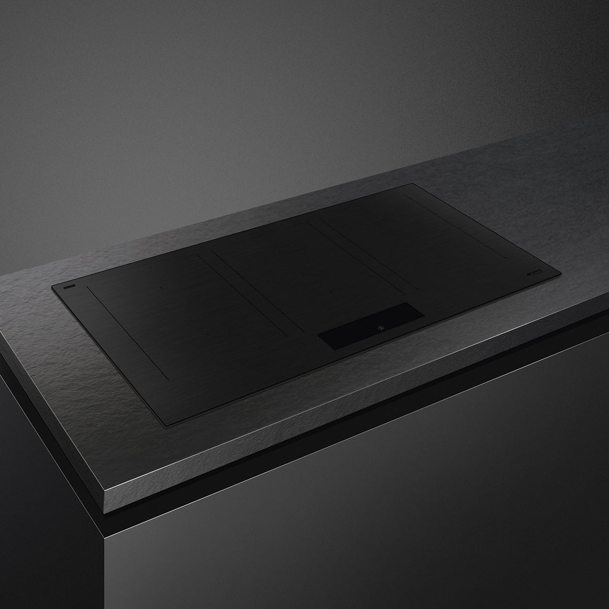 Smeg Classic 90cm Four Zone Induction Hob with Multizone - Matt Black Glass - Core Appliances