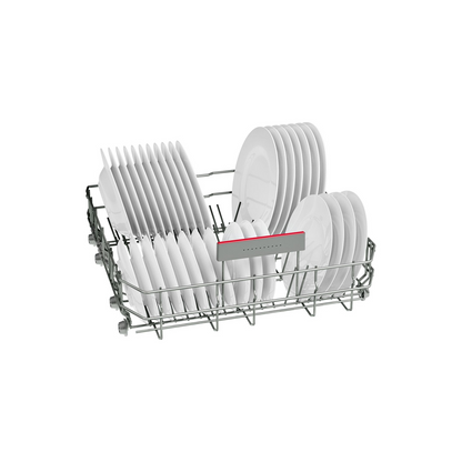 Light Gray Bosch Series 4 Integrated Dishwasher - Smart Wi-Fi D-Rated Silver control panel