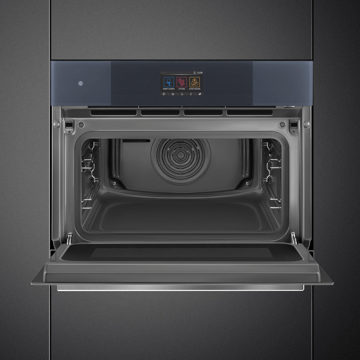 Smeg Linea 45cm Galileo Omnichef Compact Steam Oven - Neptune Grey