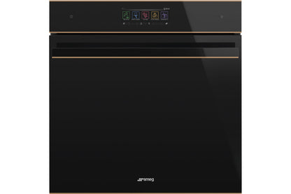 Black SMEG Galileo Dolce Stil Novo Traditional Pyro Oven