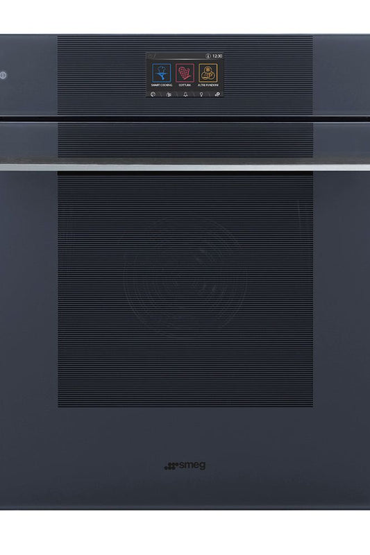 Dark Slate Gray SMEG Galileo Linea Traditional Pyro Oven