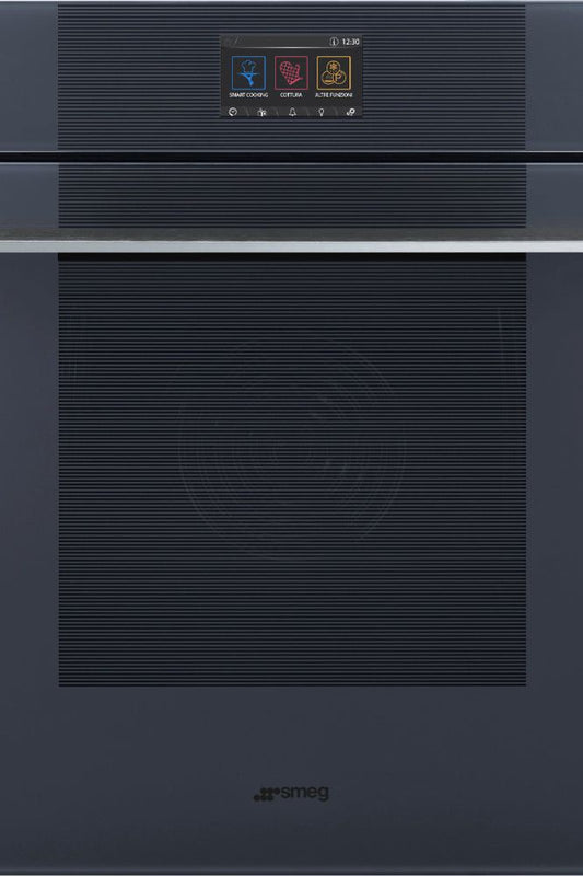 Dark Slate Gray Smeg Linea Galileo Speedwave XL Microwave Assisted Vapour Oven