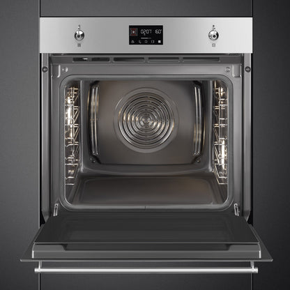 Smeg Classic Galileo 60cm Built-In Pyrolytic SteamOne Oven - Stainless Steel - Core Appliances