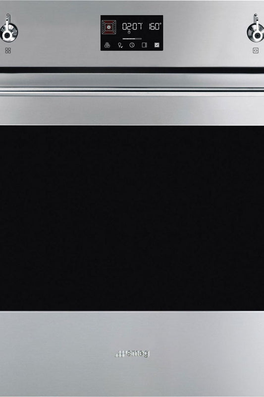 Black SMEG Classic Galileo Traditional Pyro Oven