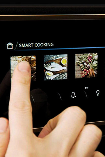 Smeg Dolce Stil Novo 60cm Galileo Omnichef Built-In Steam Oven - Black with Copper Trim