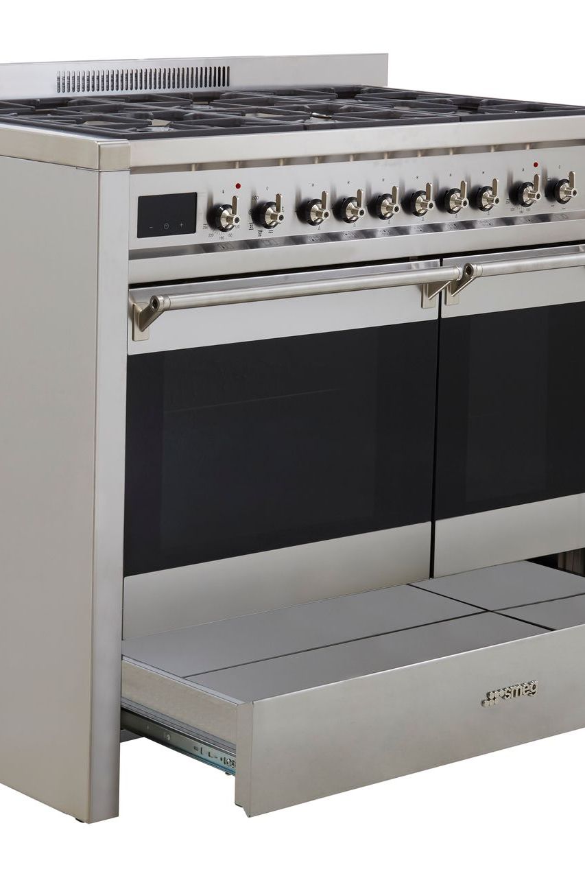 Dark Gray SMEG Cooker, with Multifunction Oven, Gas A2-81