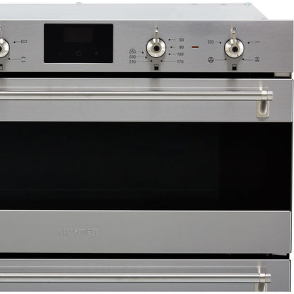 Smeg Classic 60cm Built-Under Multifunction Double Oven - Stainless Steel - Core Appliances