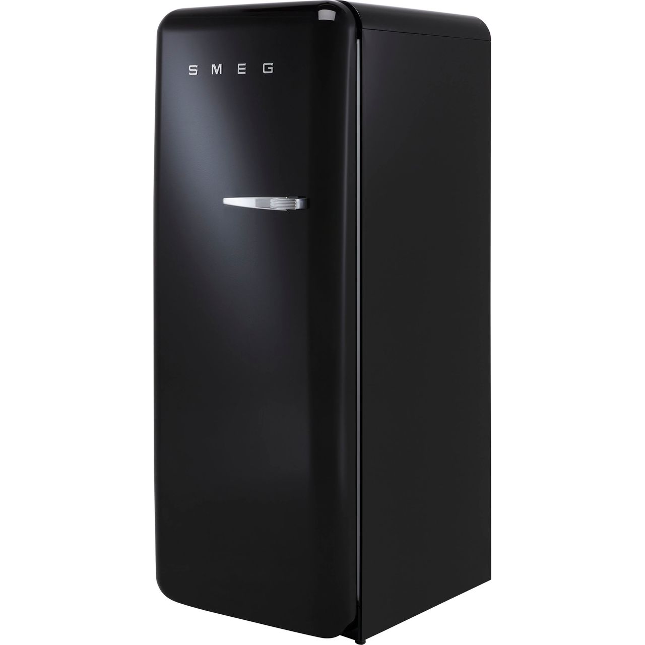 Black SMEG 50s Style Fridge-Freezer, Freestanding, with Ice Compartment, Total Capacity 281 Litres