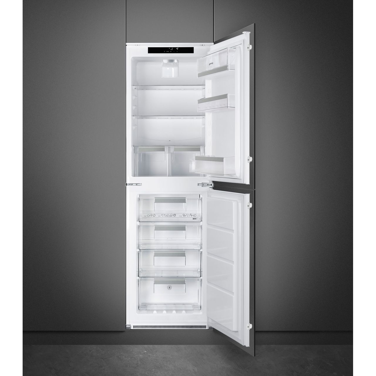 Smeg 50/50 Integrated Frost Free Fridge Freezer 242 Litre - White - Core Appliances
