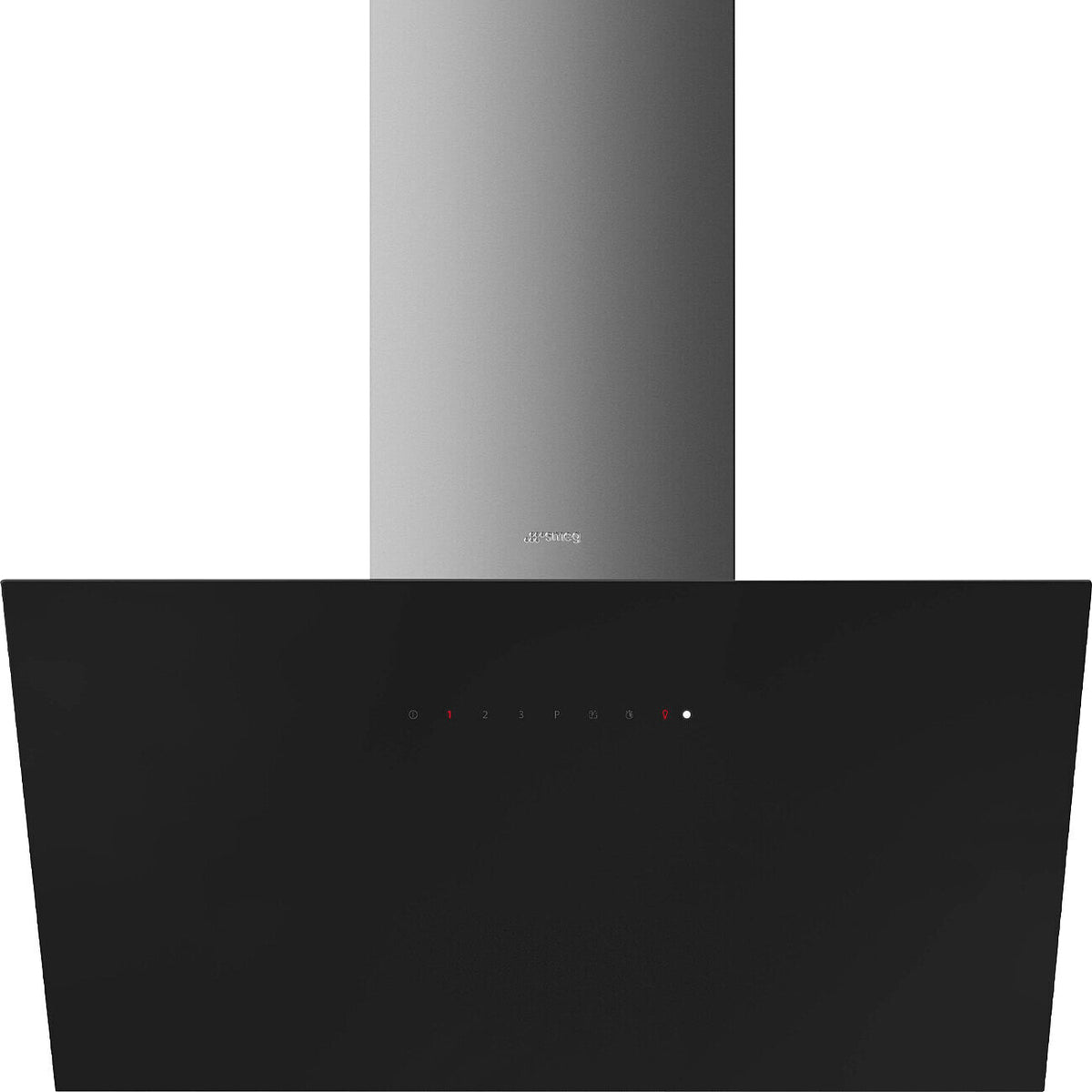 Smeg Classic 90cm Angled Chimney Cooker Hood - Matt Black - Core Appliances