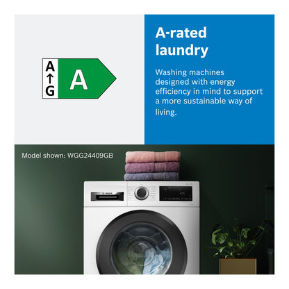 Dark Slate Gray Bosch Series 2 8kg 1400rpm Washing Machine - White