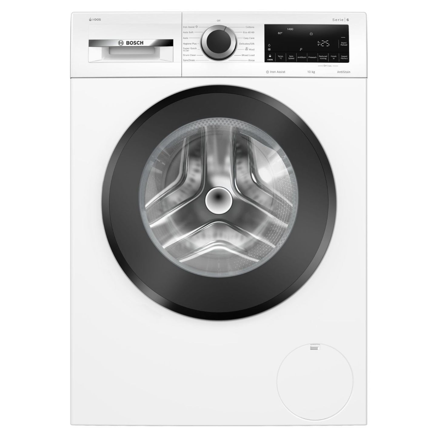 Dark Slate Gray Bosch Series 6 10kg 1400rpm Washing Machine - White
