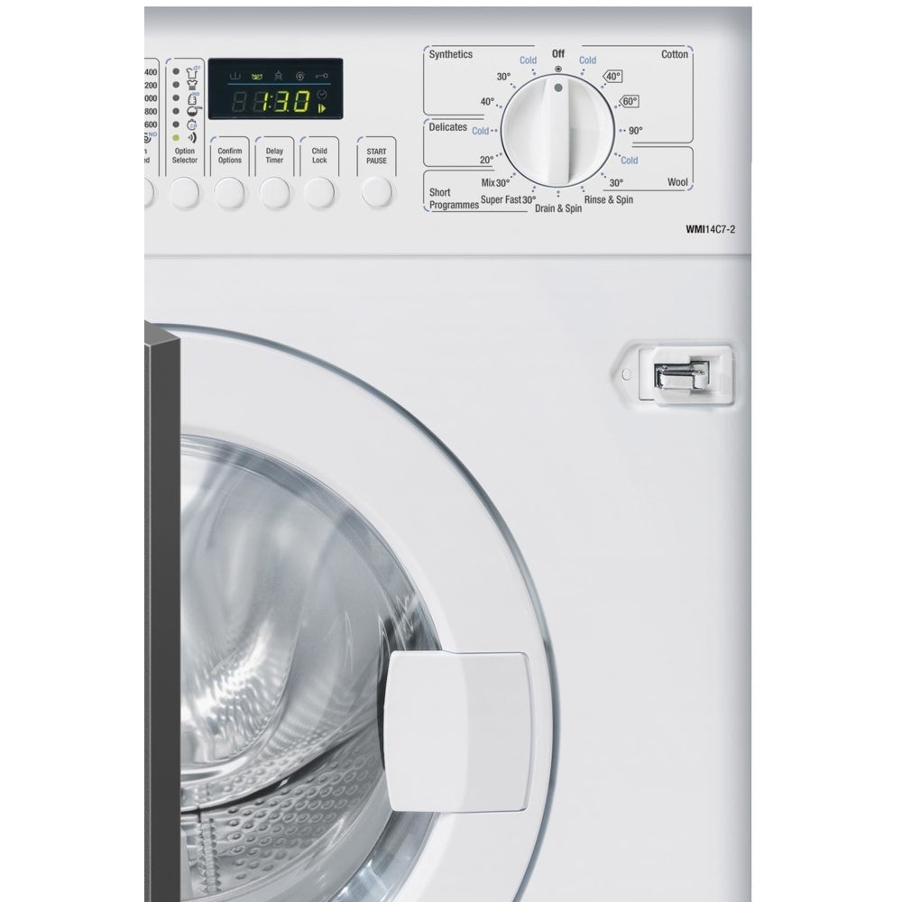 Light Gray SMEG Washing Machine, Fully Integrated, 7 kg